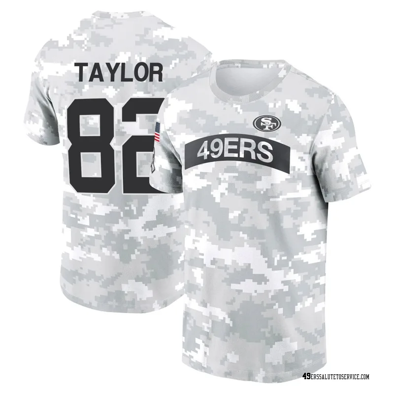 Youth John Taylor San Francisco 49ers Camo Arctic 2024 Salute to Service Performance T-Shirt