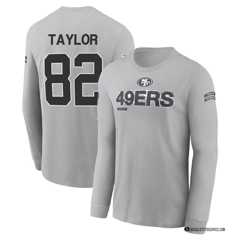 Youth John Taylor San Francisco 49ers Gray 2024 Salute to Service Long Sleeve T-Shirt