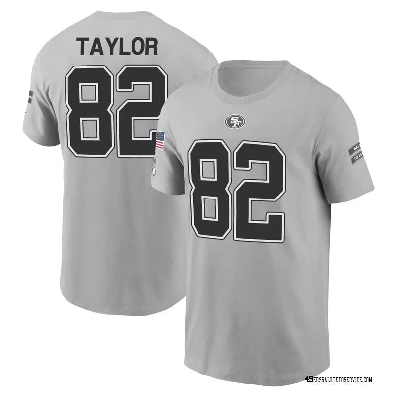 Youth John Taylor San Francisco 49ers Gray 2024 Salute to Service Name & Number T-Shirt