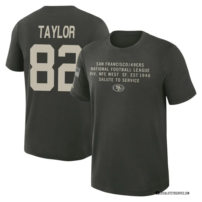 Youth John Taylor San Francisco 49ers Green Dark/ 2025 Salute to Service Sideline Slub T-Shirt