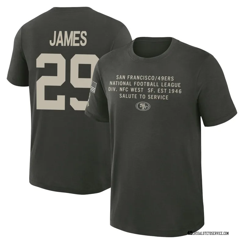 Youth Jordan James San Francisco 49ers Green Dark/ 2025 Salute to Service Sideline Slub T-Shirt