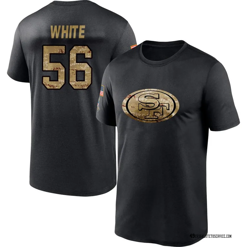 Youth Keion White San Francisco 49ers Black 2020 Salute To Service Performance T-Shirt