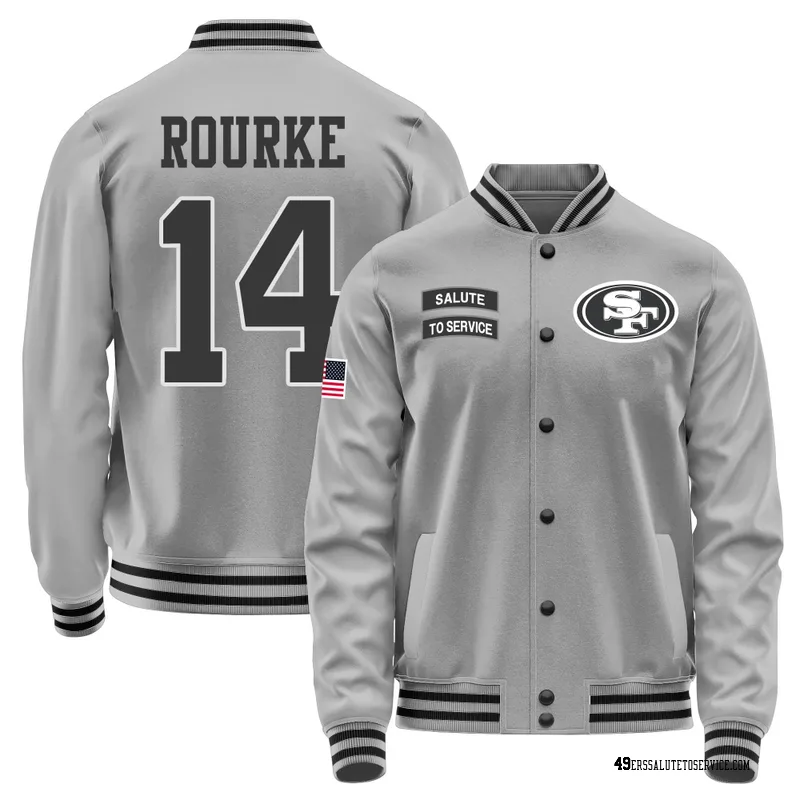 Youth Kurtis Rourke San Francisco 49ers Gray Salute to Service Performance Jacket
