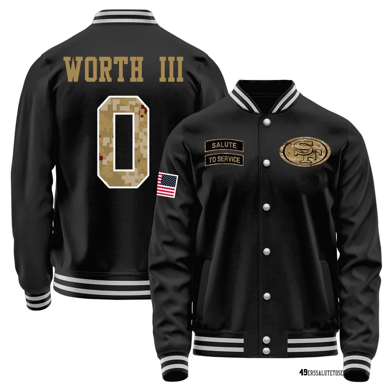 Youth Larry Worth III San Francisco 49ers Black Salute to Service Sideline Performance Jacket