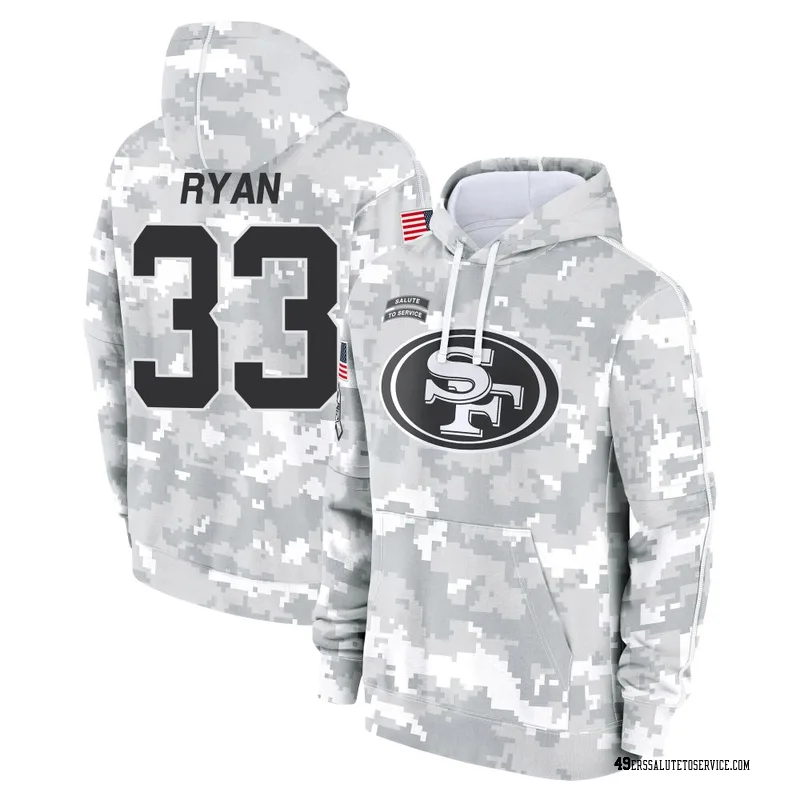 Youth Logan Ryan San Francisco 49ers Camo Arctic 2024 Salute to Service Club Fleece Pullover Hoodie