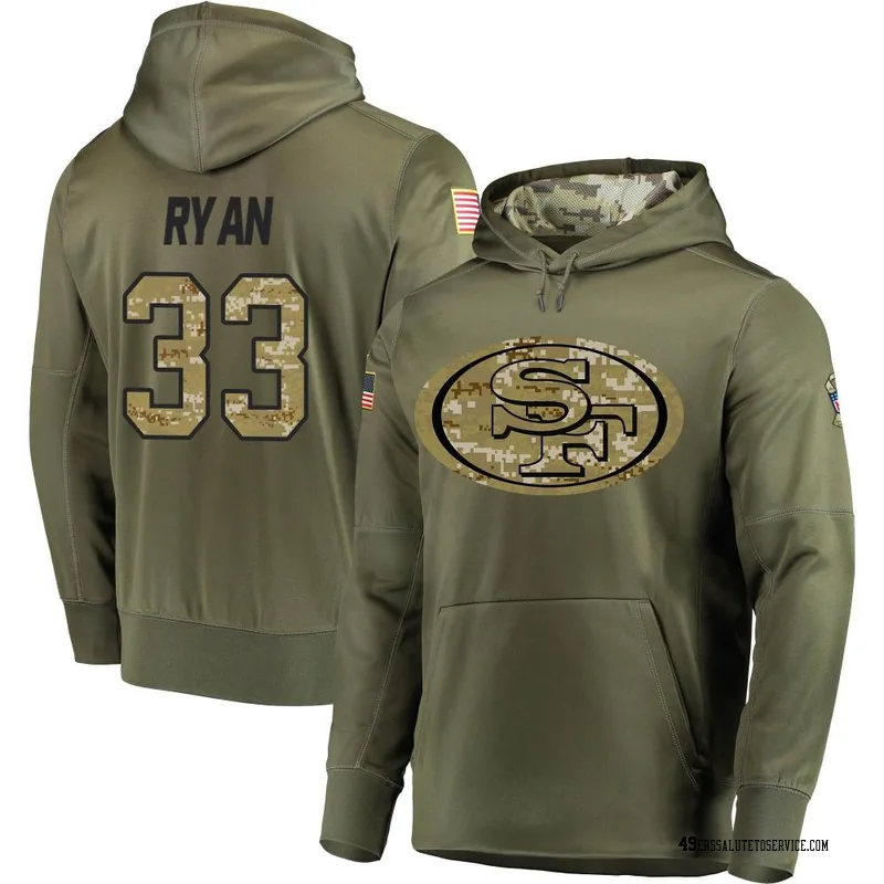Youth Logan Ryan San Francisco 49ers Olive Salute to Service Pullover Hoodie
