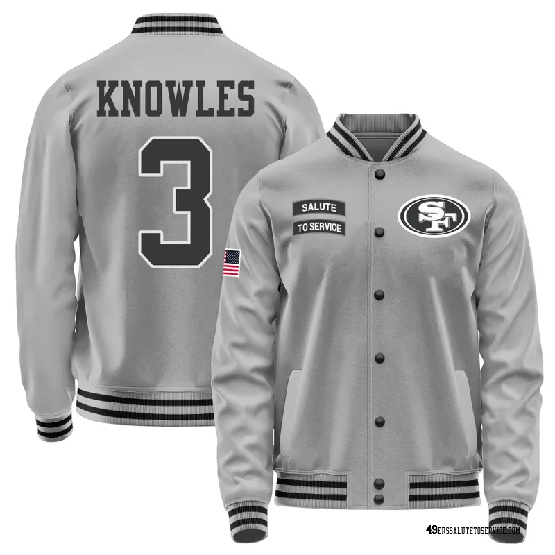Youth Malik Knowles San Francisco 49ers Gray Salute to Service Performance Jacket