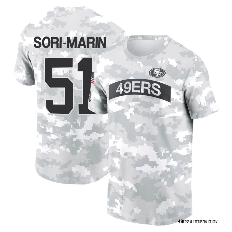 Youth Mariano Sori-Marin San Francisco 49ers Camo Arctic 2024 Salute to Service Performance T-Shirt