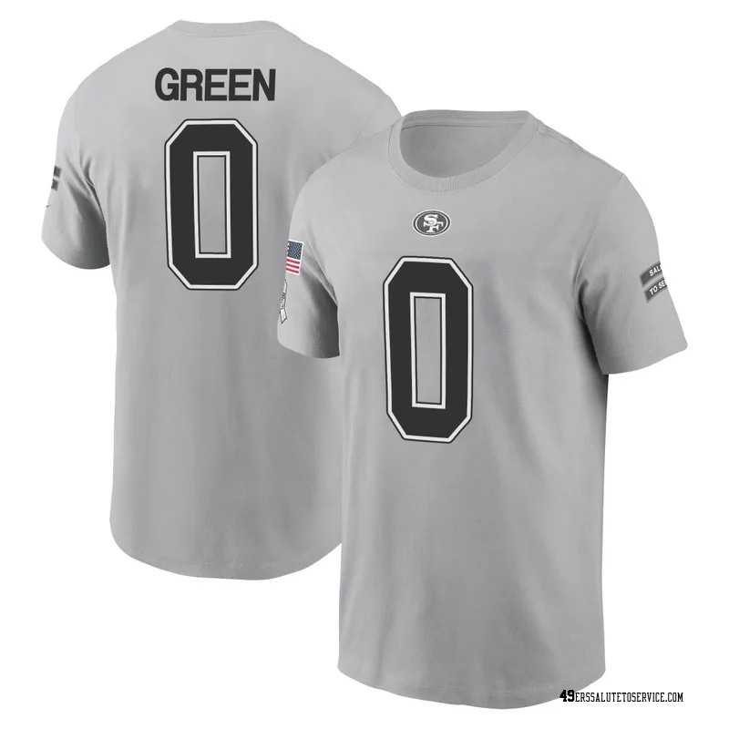 Youth Renardo Green San Francisco 49ers Gray 2024 Salute to Service Name & Number T-Shirt