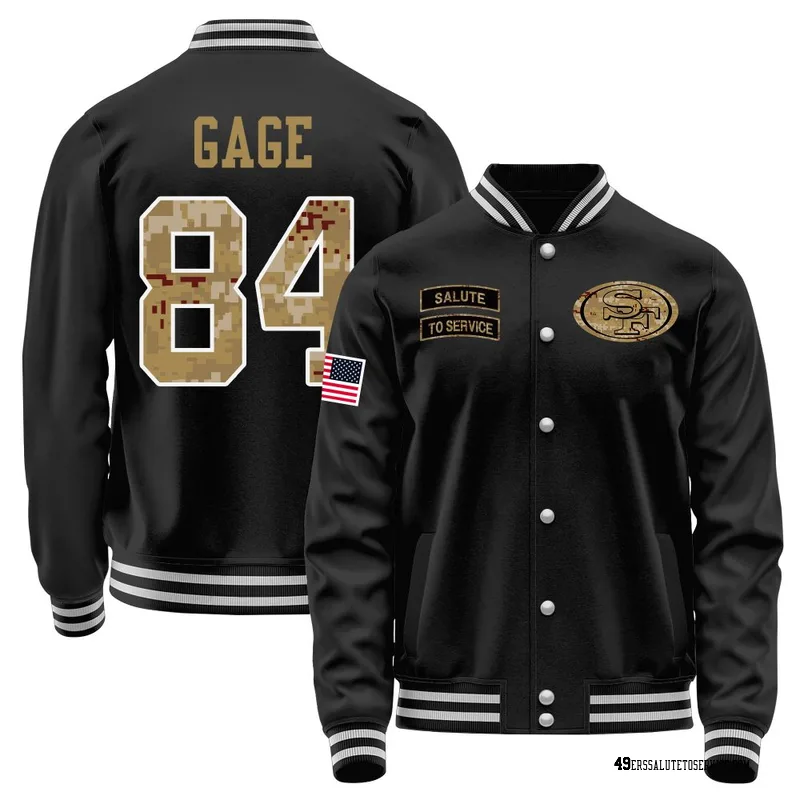 Youth Russell Gage San Francisco 49ers Black Salute to Service Sideline Performance Jacket