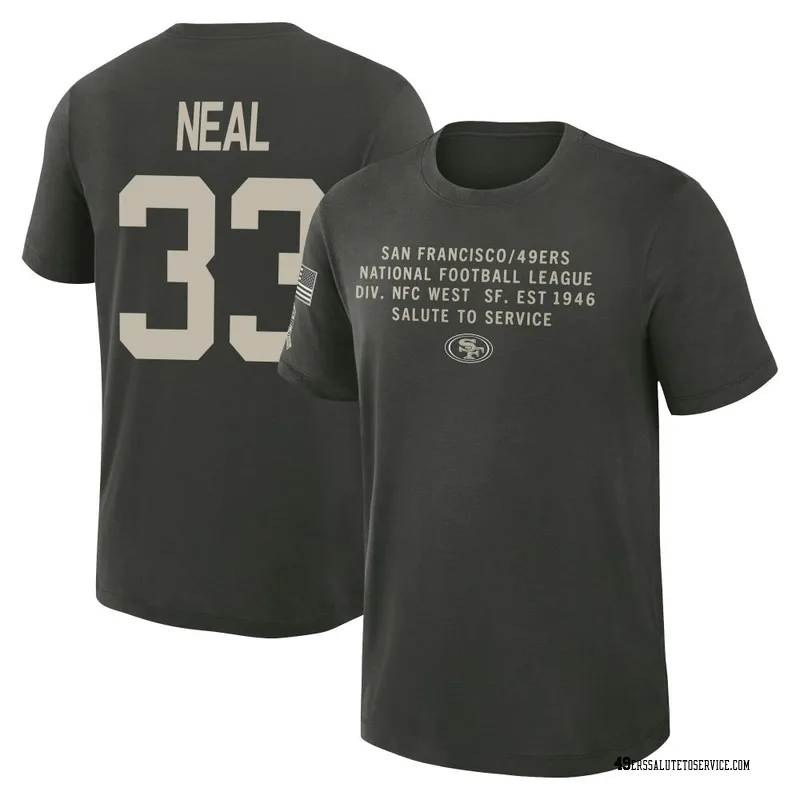 Youth Siran Neal San Francisco 49ers Green Dark/ 2025 Salute to Service Sideline Slub T-Shirt