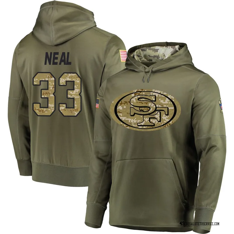 Youth Siran Neal San Francisco 49ers Olive Salute to Service Pullover Hoodie