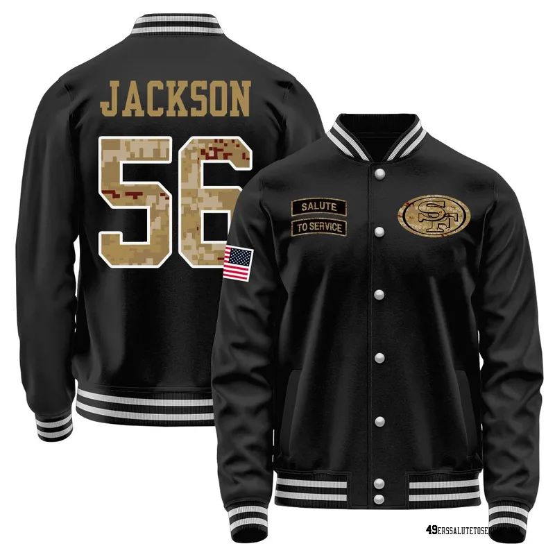 Youth Tarron Jackson San Francisco 49ers Black Salute to Service Sideline Performance Jacket