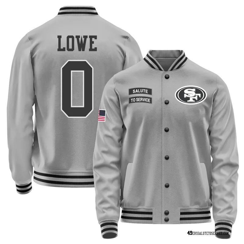 Youth Vederian Lowe San Francisco 49ers Gray Salute to Service Performance Jacket
