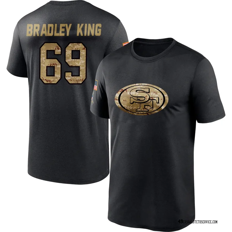 Youth William Bradley-King San Francisco 49ers Black 2020 Salute To Service Performance T-Shirt