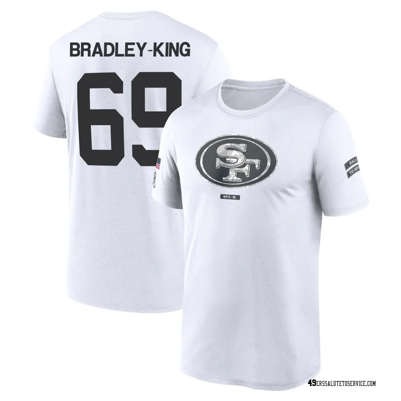 Youth William Bradley-King San Francisco 49ers Legend White 2024 Salute to Service Performance T-Shirt