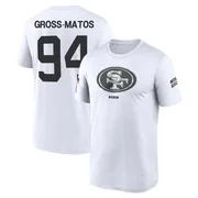 Youth Yetur Gross-Matos San Francisco 49ers Legend White 2024 Salute to Service Performance T-Shirt