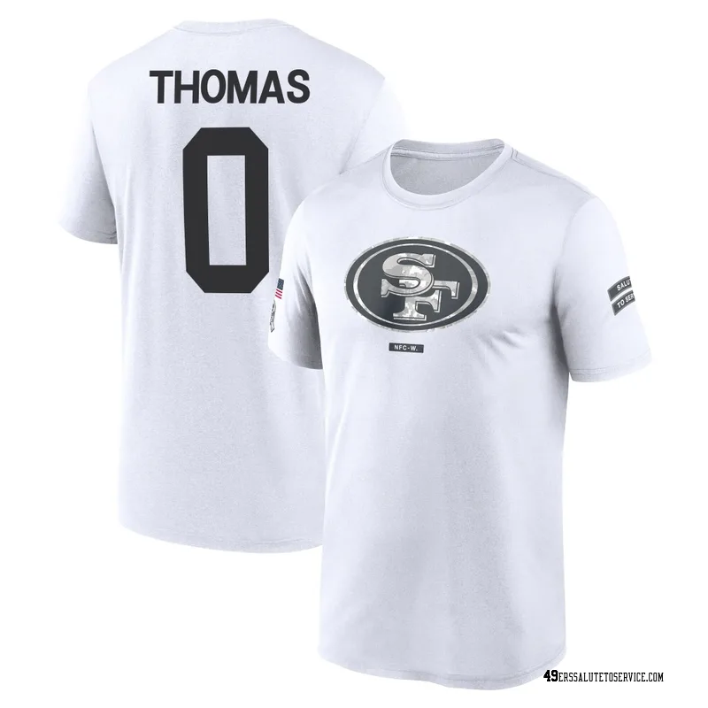Youth Zach Thomas San Francisco 49ers Legend White 2024 Salute to Service Performance T-Shirt